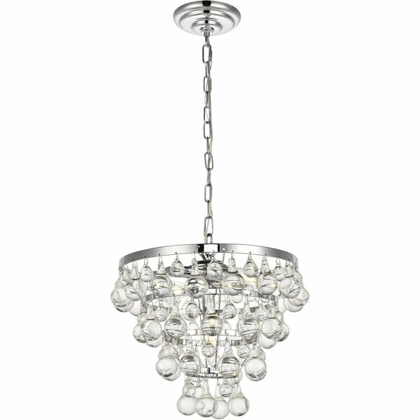 Lighting Business 10.9 x 13 in. Kora 3 Light Chrome Pendant LI2945025